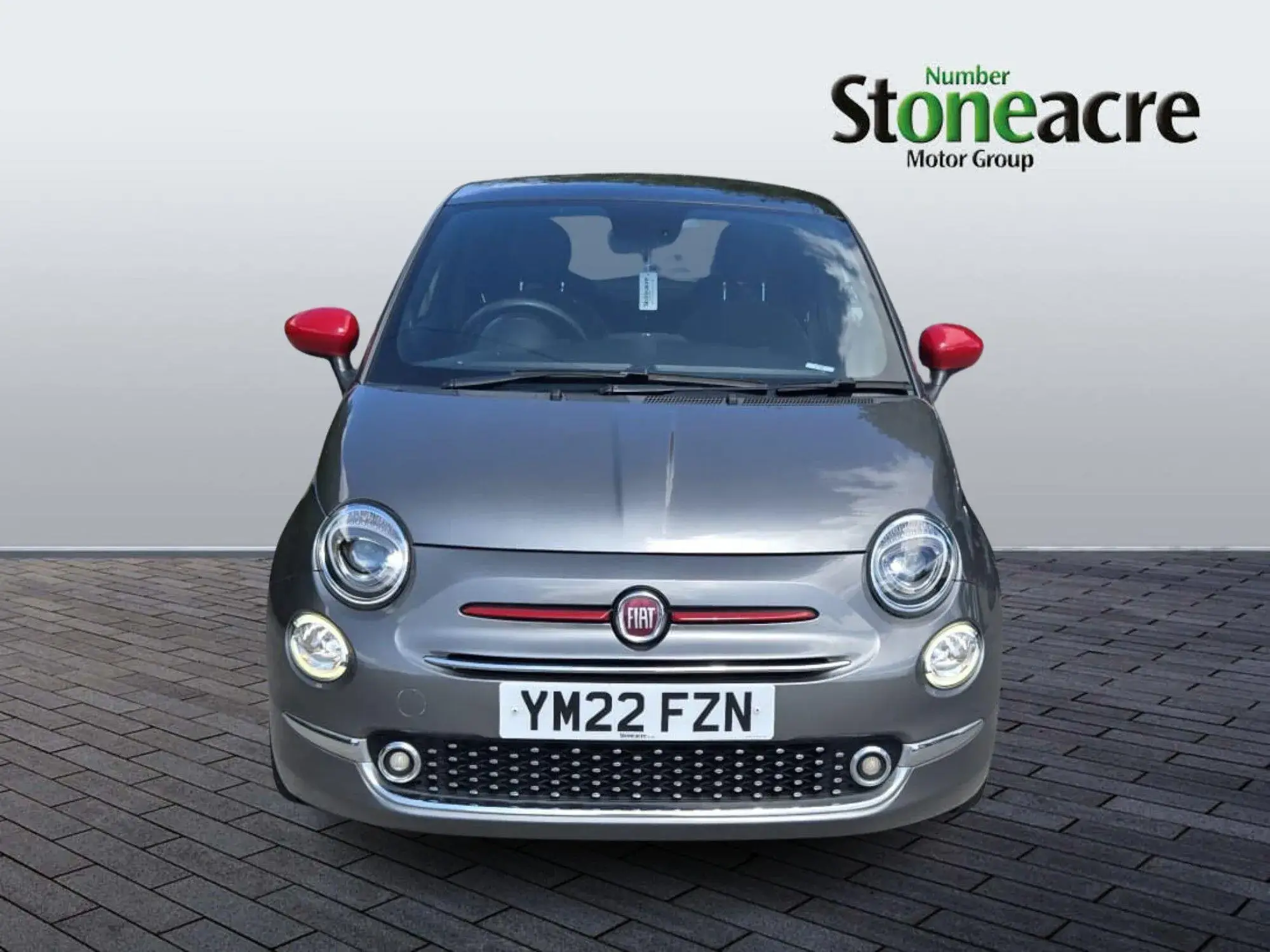 Fiat 500 1.0 Mild Hybrid Red 3dr YM22FZN Image 2