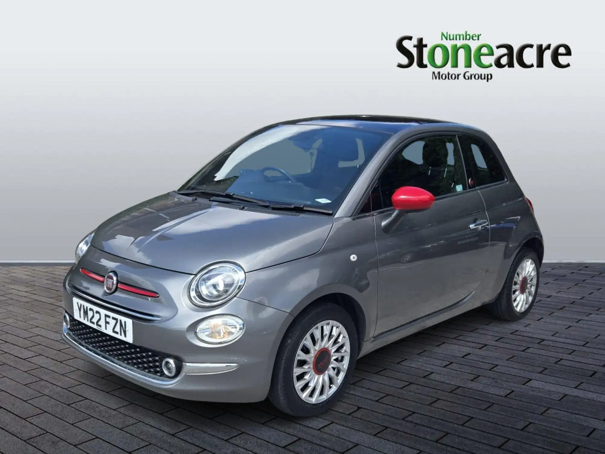 Fiat 500 1.0 Mild Hybrid Red 3dr YM22FZN Image 3