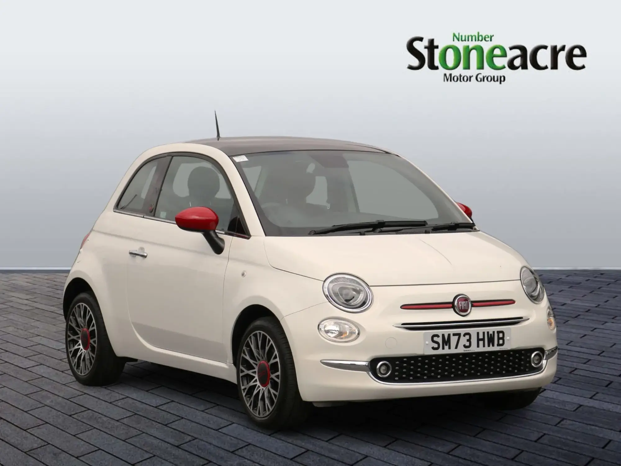 Fiat 500 1.0 Mild Hybrid Red 3dr SM73HWB Image 1