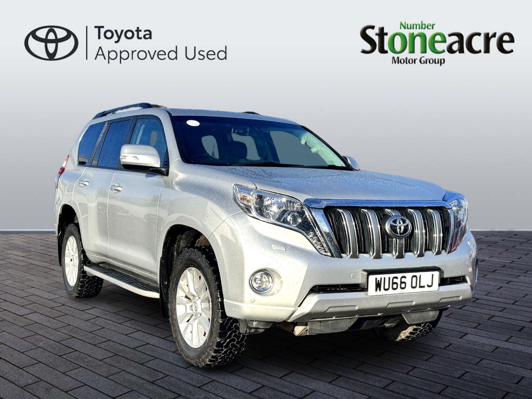 Toyota Land Cruiser 2.8D Icon Auto 4WD Euro 6 5dr (7 Seats) WU66OLJ Image 1
